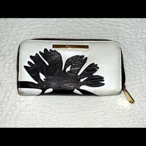 Brahmin Black and White Wallet